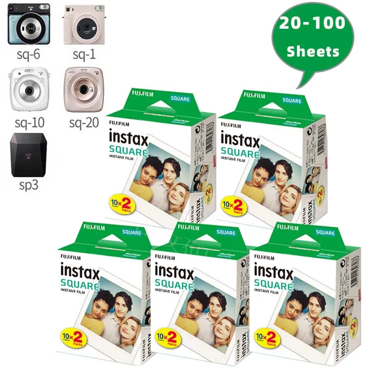 Фото Новые фотопленки Fujifilm Instax Square White Edge Rainbow Black Original, 10-100 листов, для гибридных камер SQ1/SQ10/SP-3/SQ20, серия Starry Sky №2