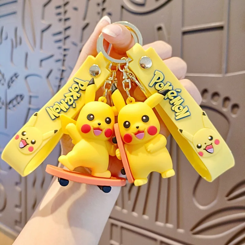 Брелок с изображением покемона Пикачу аниме экшн-фигурка игрушка каваи