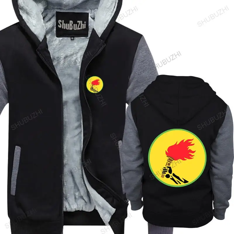 

Man black zipper thick hoodies ZAIRE FLAG democratic republicof the congo souvenir unisex Outwear men hoody