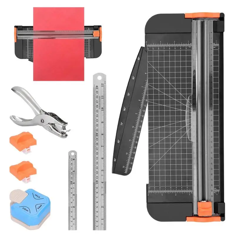 

Paper Cutters For Crafting A4 Small Photo Cutting Board With Side Ruler And Automatic Security Safeguard Craft Cutting Tools For