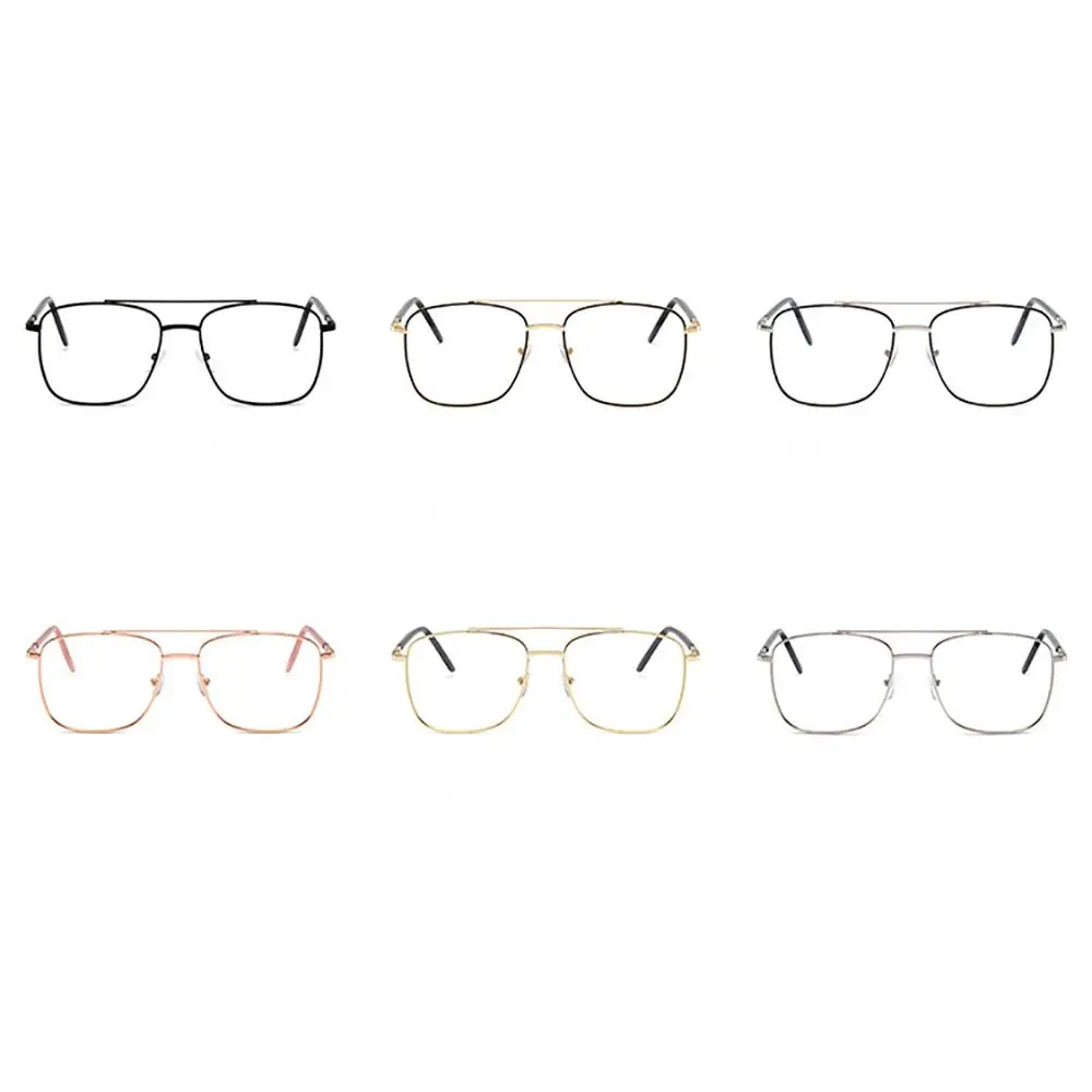 Стеклянные очки для чтения оптические блокирующие металлическая оправа