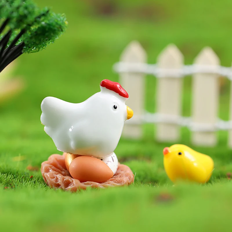 Сделай Сам Красивая куриная цыпленка яйцо Henroost искусственная Статуэтка