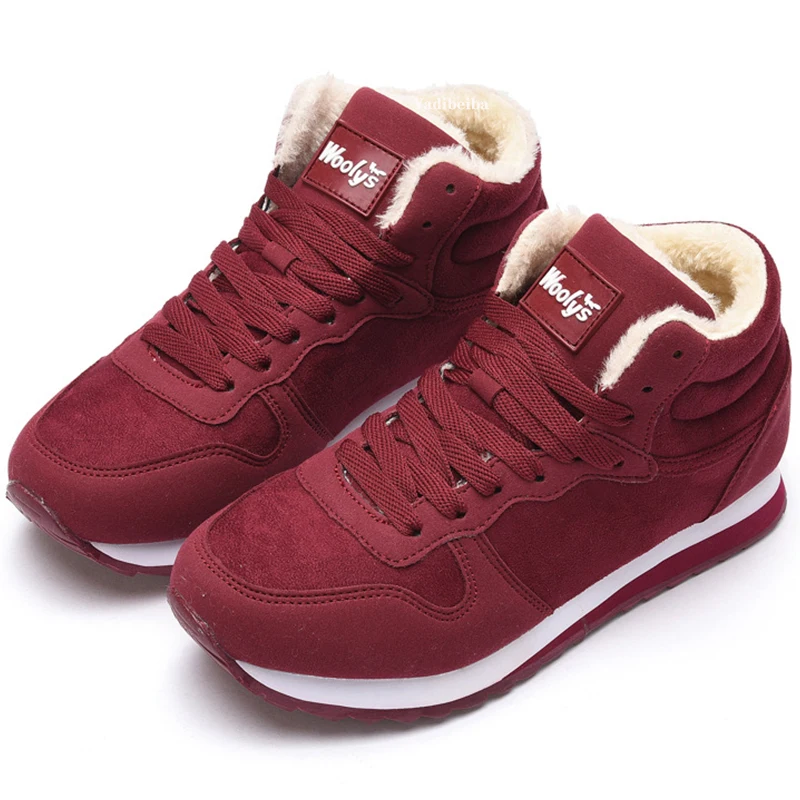 Зимняя обувь мужские и женские ботинки теплая меховая зимние повседневная