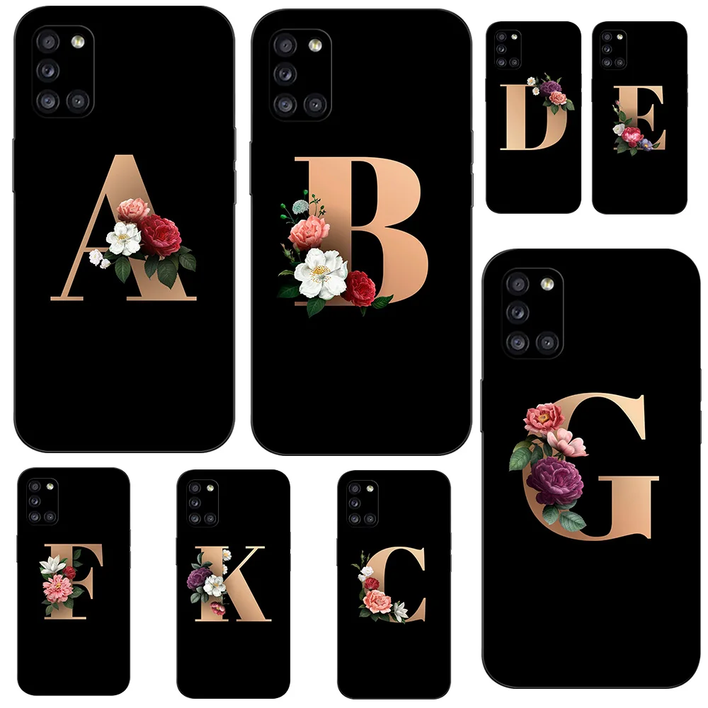 Чехол для Samsung Galaxy A31 чехол телефона A 31 SM-A315F GalaxyA31 6 4 дюйма черный из ТПУ с именной