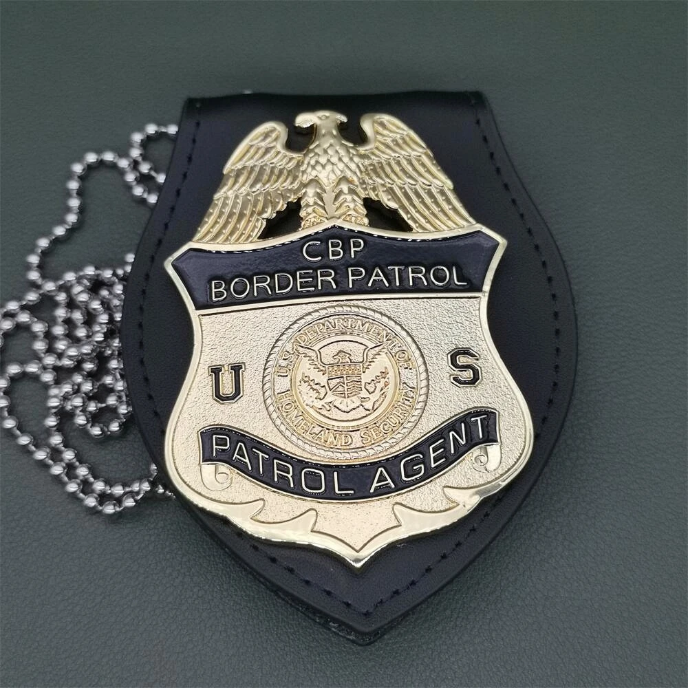 

U.S. CBP BORDER PATROL Special Agent Metal Badge 1:1 Cosplay Detective Movie Prop Halloween Gift