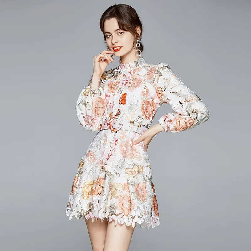 Элегантное австралийское нишевое винтажное праздничное мини-платье с принтом и