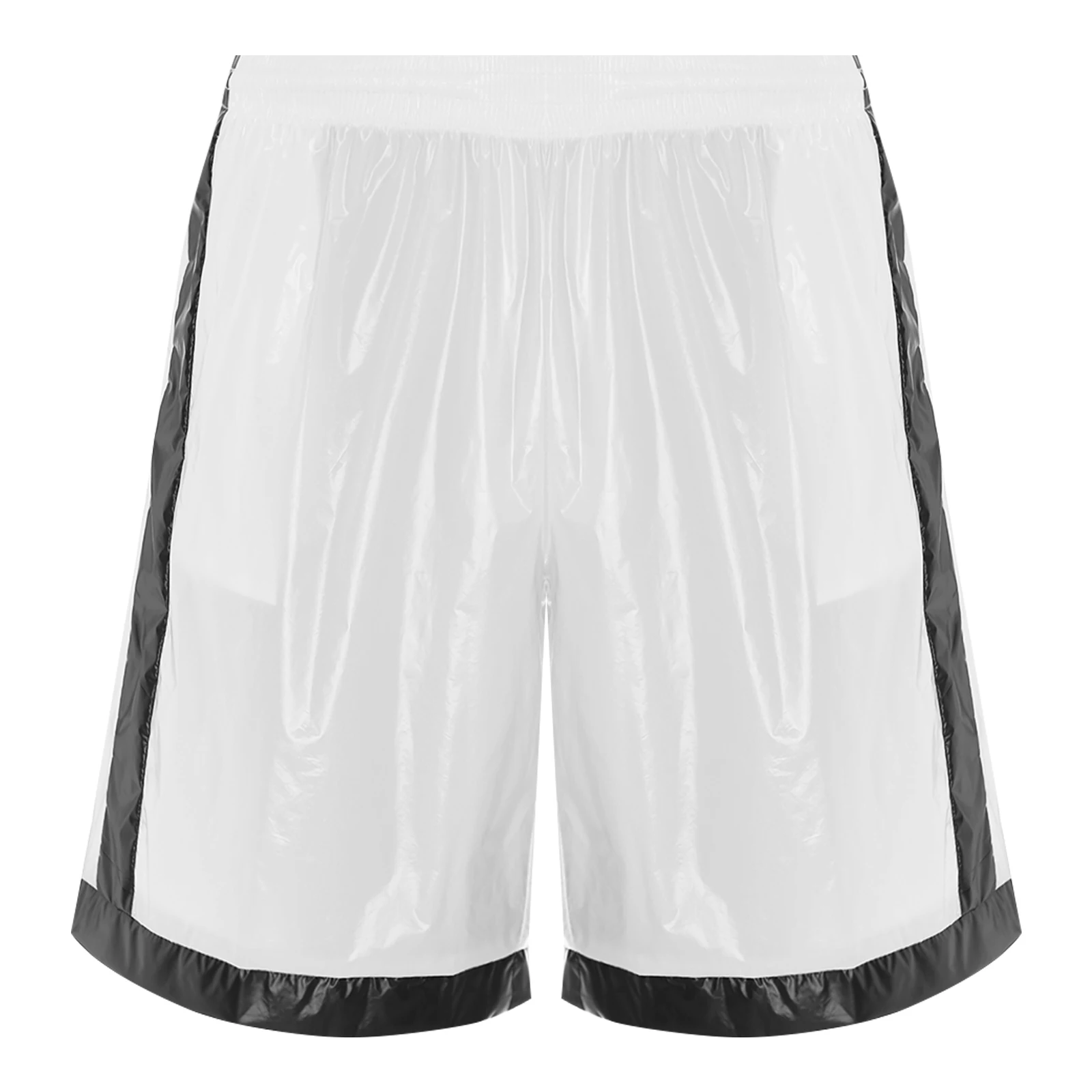 Мужские купальники шорты-боксеры с мокрым эффектом эластичные карманы на талии