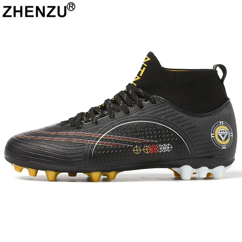 

ZHENZU Size 34-45 Professional Soccer Shoes Men Boys Sneakers Football Boots Kids AG TF Soccer Cleats tenis de futebol