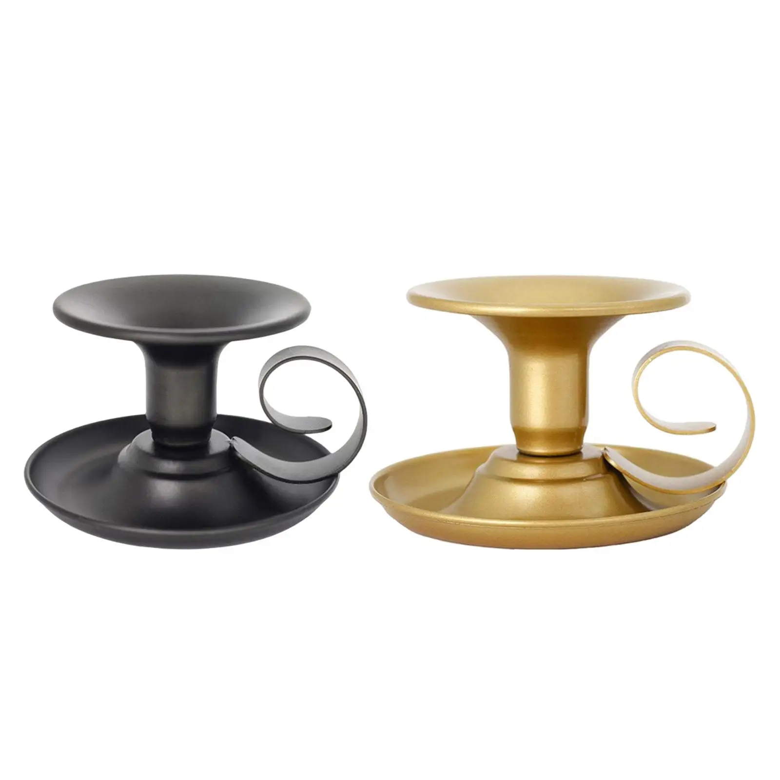 Iron Candlestick Cup Type Candlestick for Desktop Farmhouse Hotel Ornaments