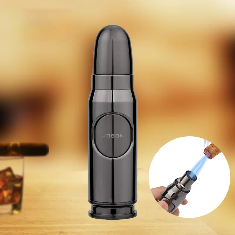 Bullet-shaped Gas Lighter Jet Multi-purpose Butane Gas Torch Lighter Spray Gun Cigar Smoking Accessories Men’s Gifts