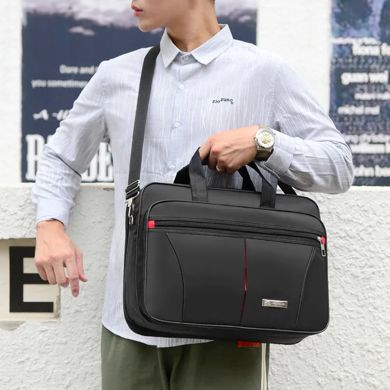 Men's Business Briefcase Weekend Travel Document Storage Bag Laptop Protection Handbag Material Organize Pouch Accessories Items