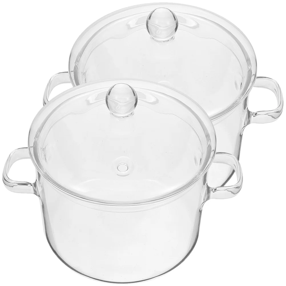 

Pot Cooking Soup Pots Bowl Stovetop Noodle Saucepan Stew Pan Cookware Pasta Kitchen Lid Clear Stove Boiling Cover Sauce Warmer