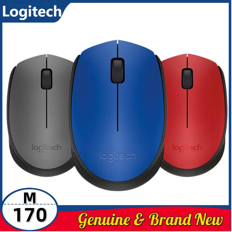

Logitech M170 Wireless Mouse, 2.4 GHz with USB Mini Receiver, 12-Months Battery Life, Ambidextrous PC/Mac/Laptop - Black