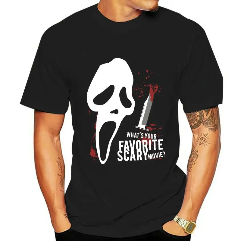 

Мужская футболка с изображением крика любимого фильма ужасов унисекс футболка wo Мужская футболка футболки Топ