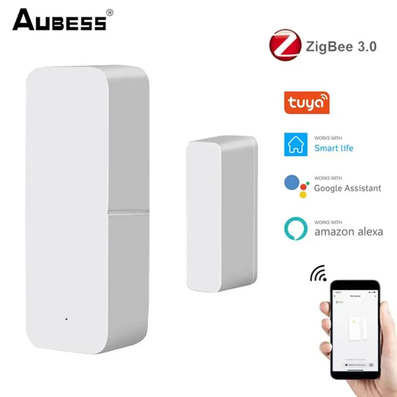 

Tuya Smart ZigBee Door Window Contact Sensor Smart Home Wireless Door Detectors Open/Close APP Remote Alarm With Alexa Google