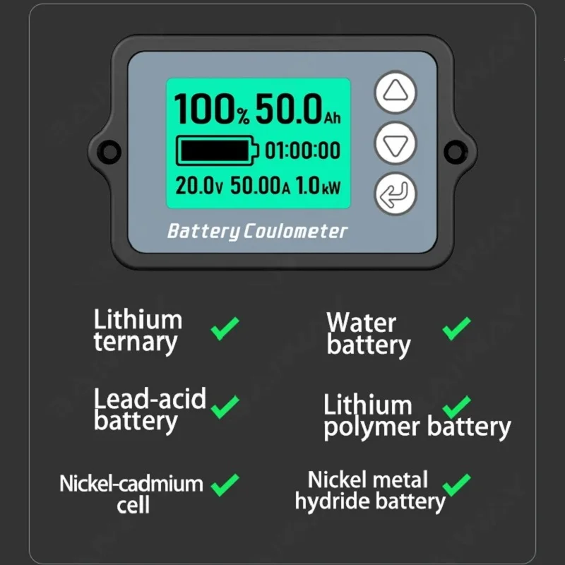 DC8-120V 50A/100A/350A TK15 Professional Precision Battery Capacity Tester Coulomb Automatic Wake-up For Mobile Instrument