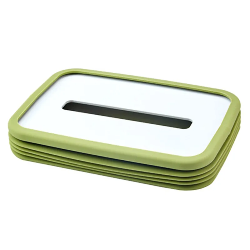 

Creative Compressible Tissue Boxes Soft Plastic Draw Paper Box Automatically Press Down Easy Paper Pick Up Bathroom Tissue Box