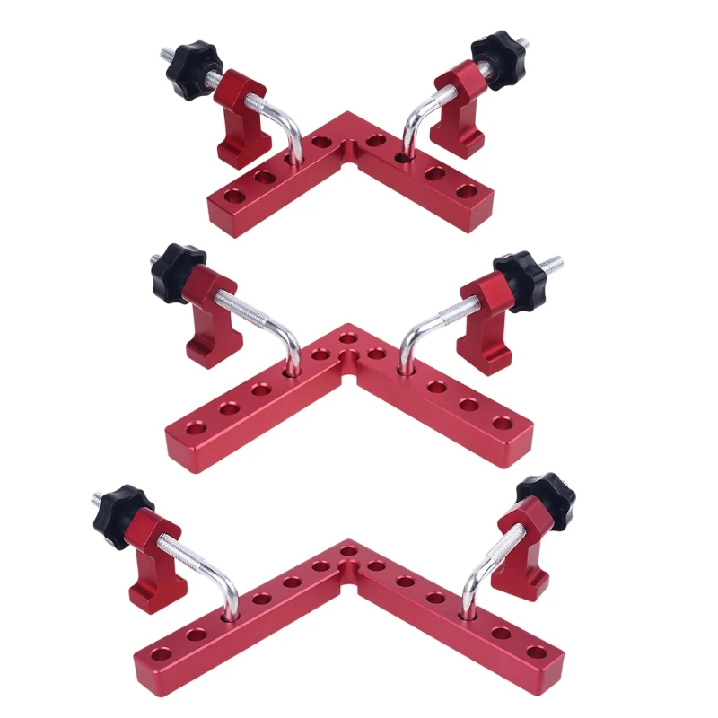 

Multifunctional L-shaped Woodworking Fixing Clamps with Scale 90° Positioning Squares for Boxes Photo Frames Drawers