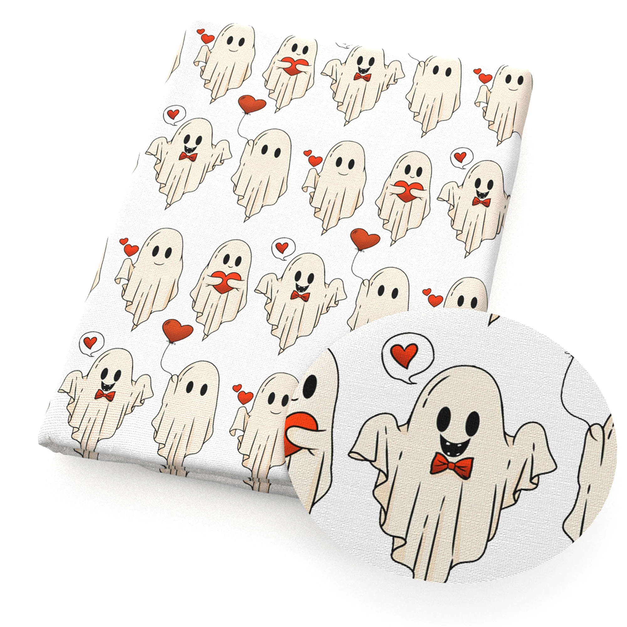 Лоскутная Ткань 50*145 см из полиэстера и хлопка в виде кошки для Хэллоуина ткань