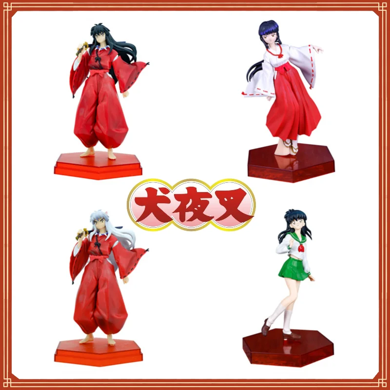 

Anime Peripheral Inuyasha Sesshoumaru Figure Kikyō Higurashi Kagome Pvc Model Collectible Statue Toy Decoration Room Toy