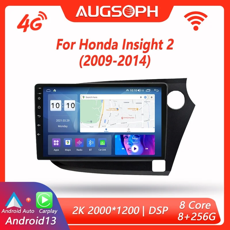 Автомобильный радиоприемник Android 13 для Honda vision 2 2009-2014 9 дюймовый мультимедийный