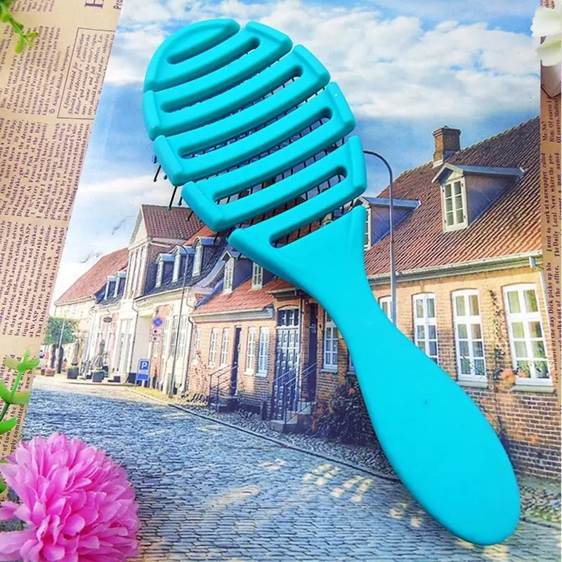 Щетка Wet Brush Pro Flex Dry гребень изогнутой формы массажная расческа пушистой для
