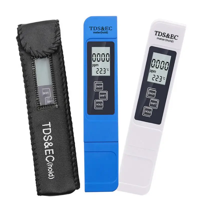 Digital Water Quality Tester TDS EC Meter Range 0-9990 Multifunctional Purity Temperature TEMP PPM