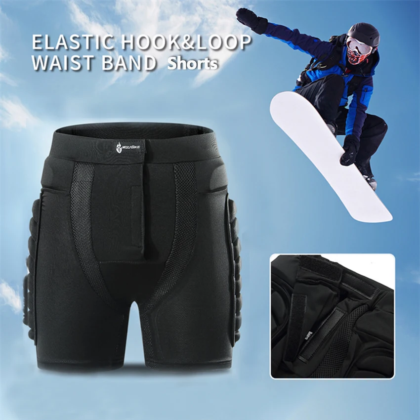 

Защитные накладки унисекс для бедер, бриджи для езды на велосипеде, роликах, скейтборде, сноуборде, защитные брюки для детей и взрослых