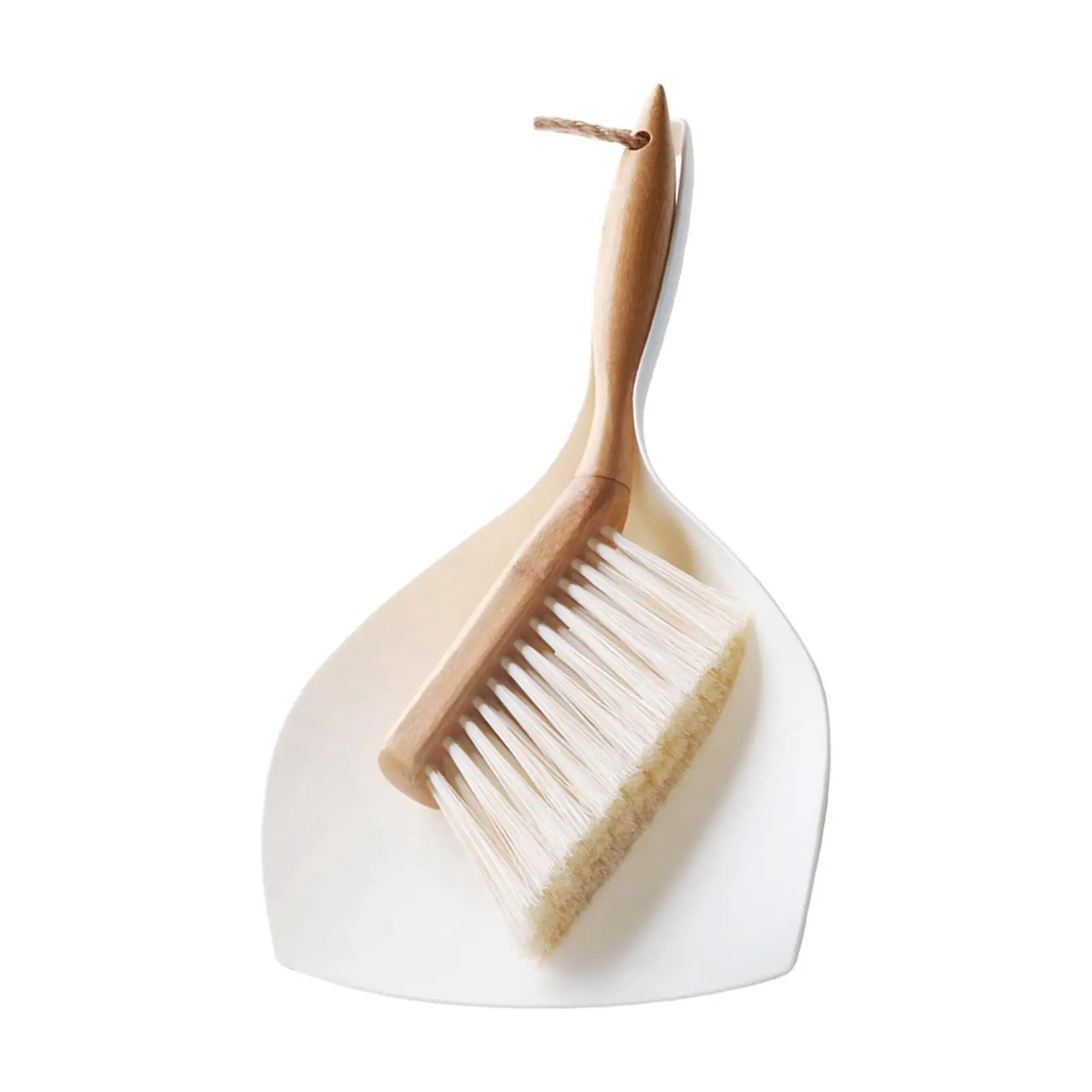 

Портативный пылесборник с бамбуковой ручкой для клавиатуры, машины, домашних животных