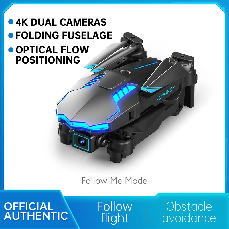 

X6 Pro MINI Drone 2.4G 4CH Optical Flow 4K Dual HD Camera Obstacle Avoidance Headless Mode One KEY WIFI FPV RC Helicopters