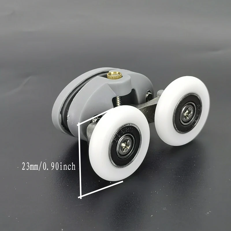 

Пластиковый шкив для душевой кабины, задняя дверь для душевой кабины, два колеса можно раздвинуть, Расстояние между центрами отверстий из стекла 26 мм, нейлоновые ролики, 4 шт.