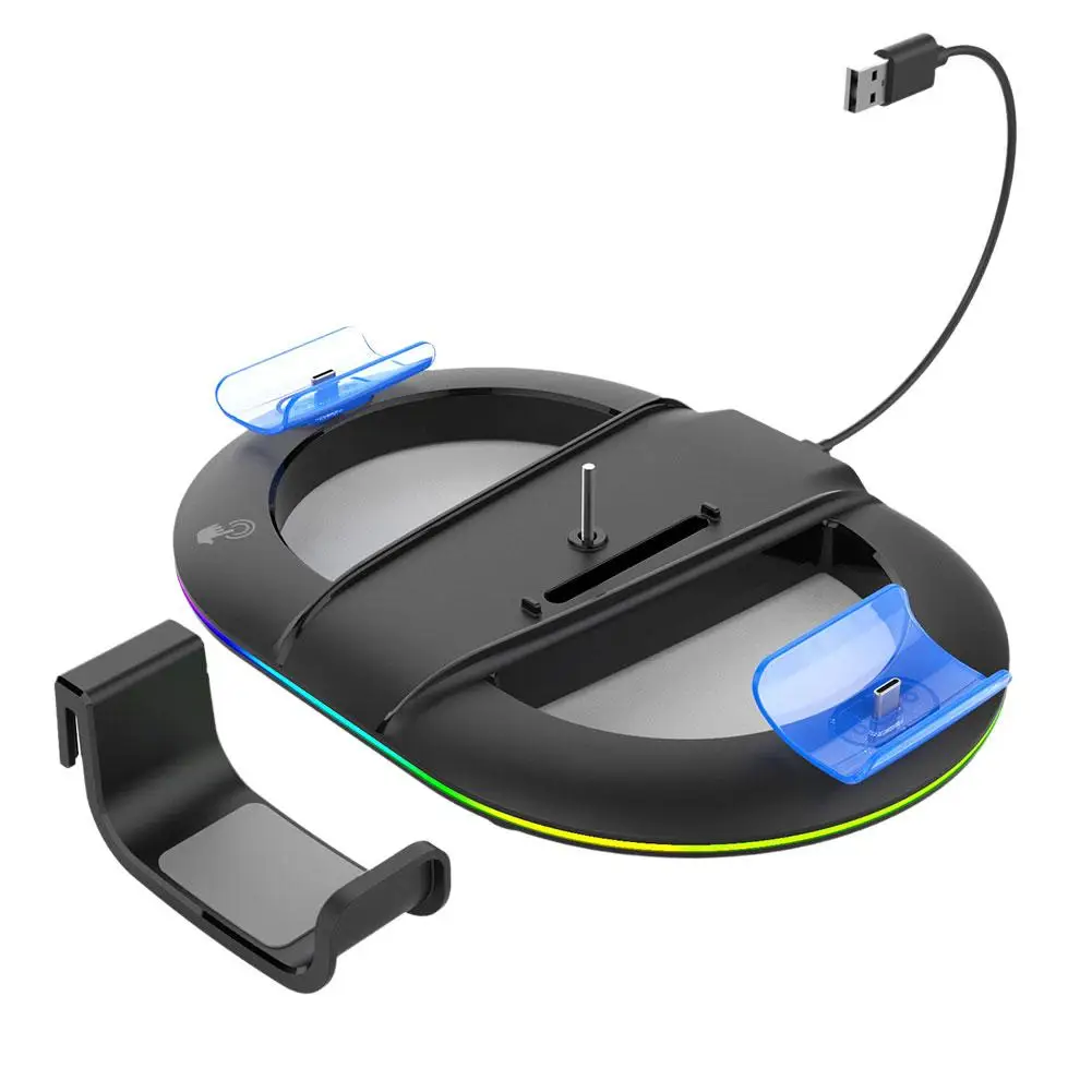 Вертикальная игровая зарядная док-станция для PS5 тонкая консоль нескользящая
