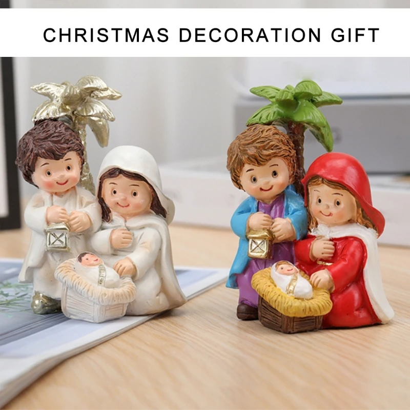 Художественная рождественская фигурка католические фигурки из смолы улучшающие