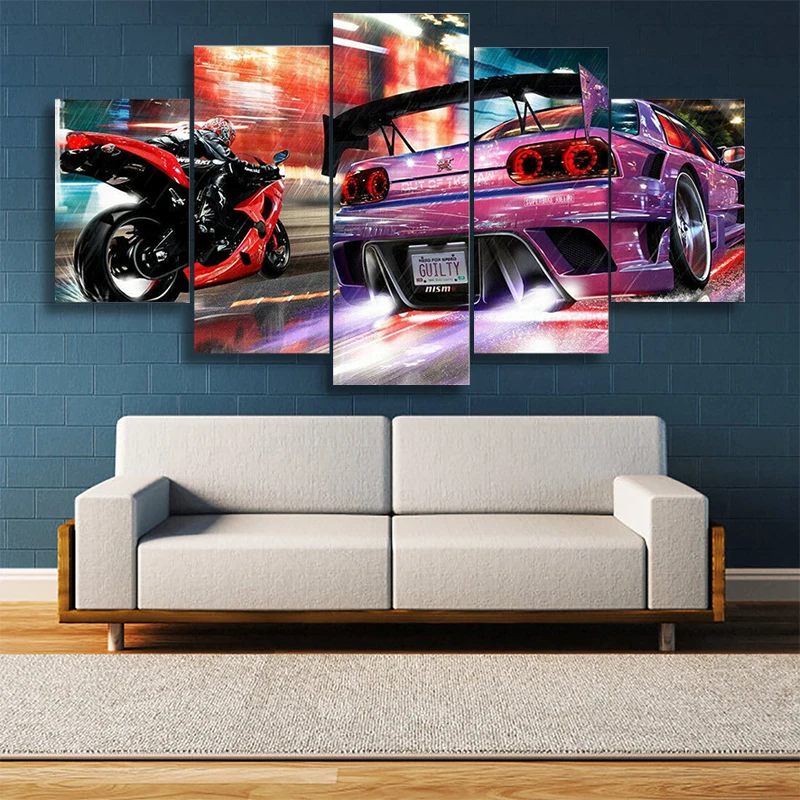 Винтажный самолёт в стиле ретро ВИНТАЖНЫЙ ПЛАКАТ HD Настенная картина для декора