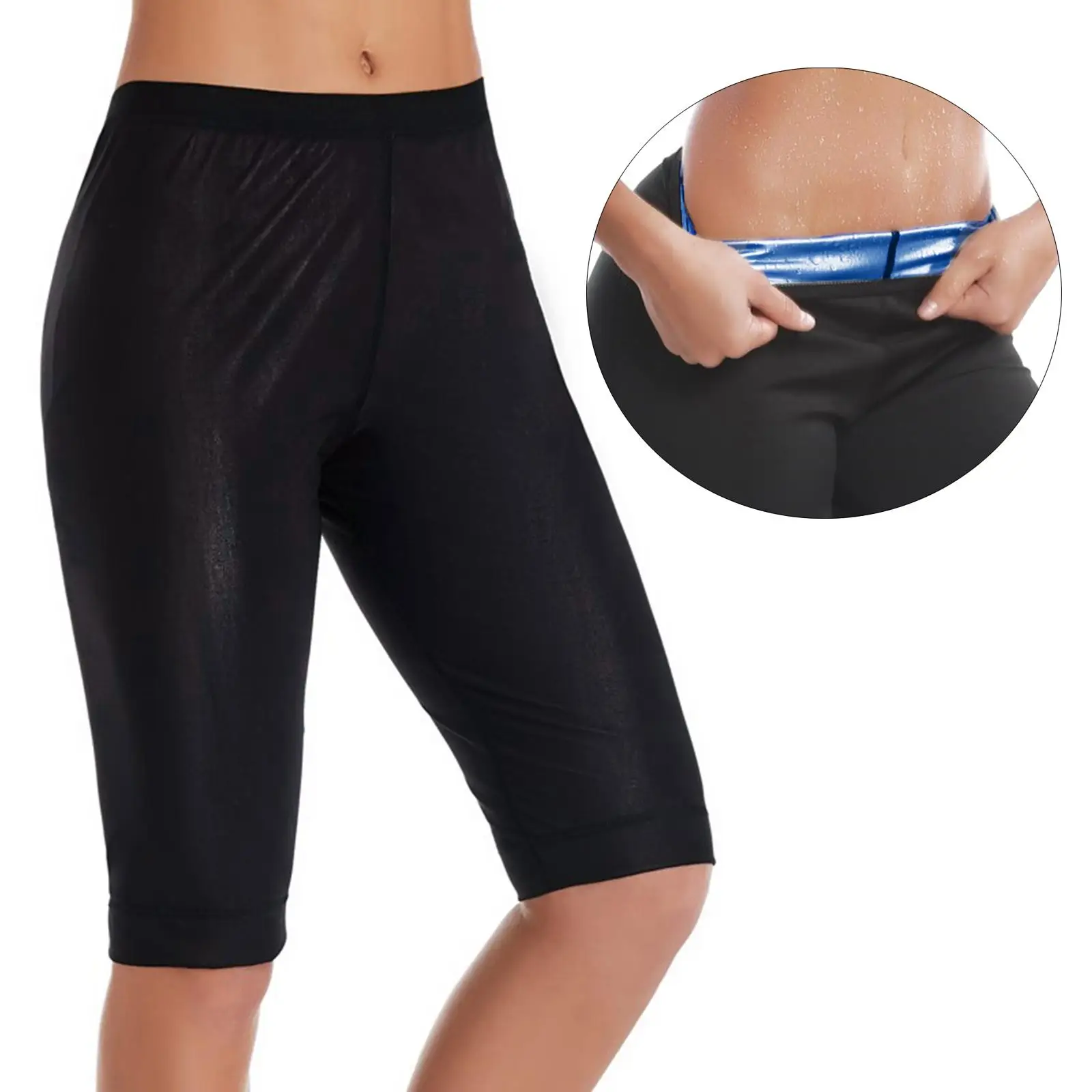

Sauna Pants for Women Weight Loss Thermo Leggings Pants Shapers Hot Sweat Body Shaper Pants Workout Capris Body Shaper Training