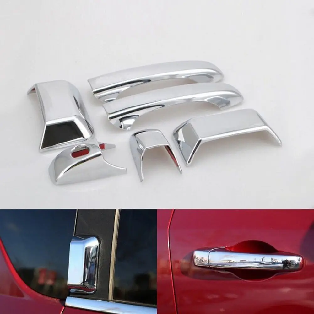 

ABS Chrome Door Side Handle Cover Trim 6pcs For Jeep Compass 2011-2015