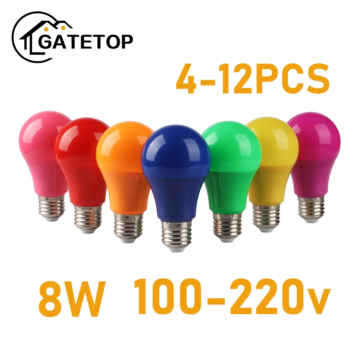 Красочный светодиодный светильник Lampada Ampoule E27 B22 Светодиодная лампа Bomlillas 8W AC110V 230V