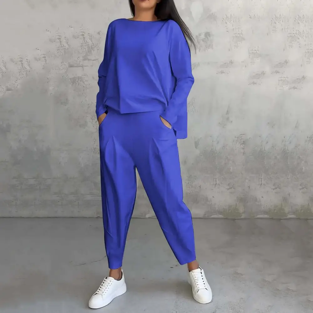 Прочный женский наряд Женский однотонный Свитшот неправильной формы с