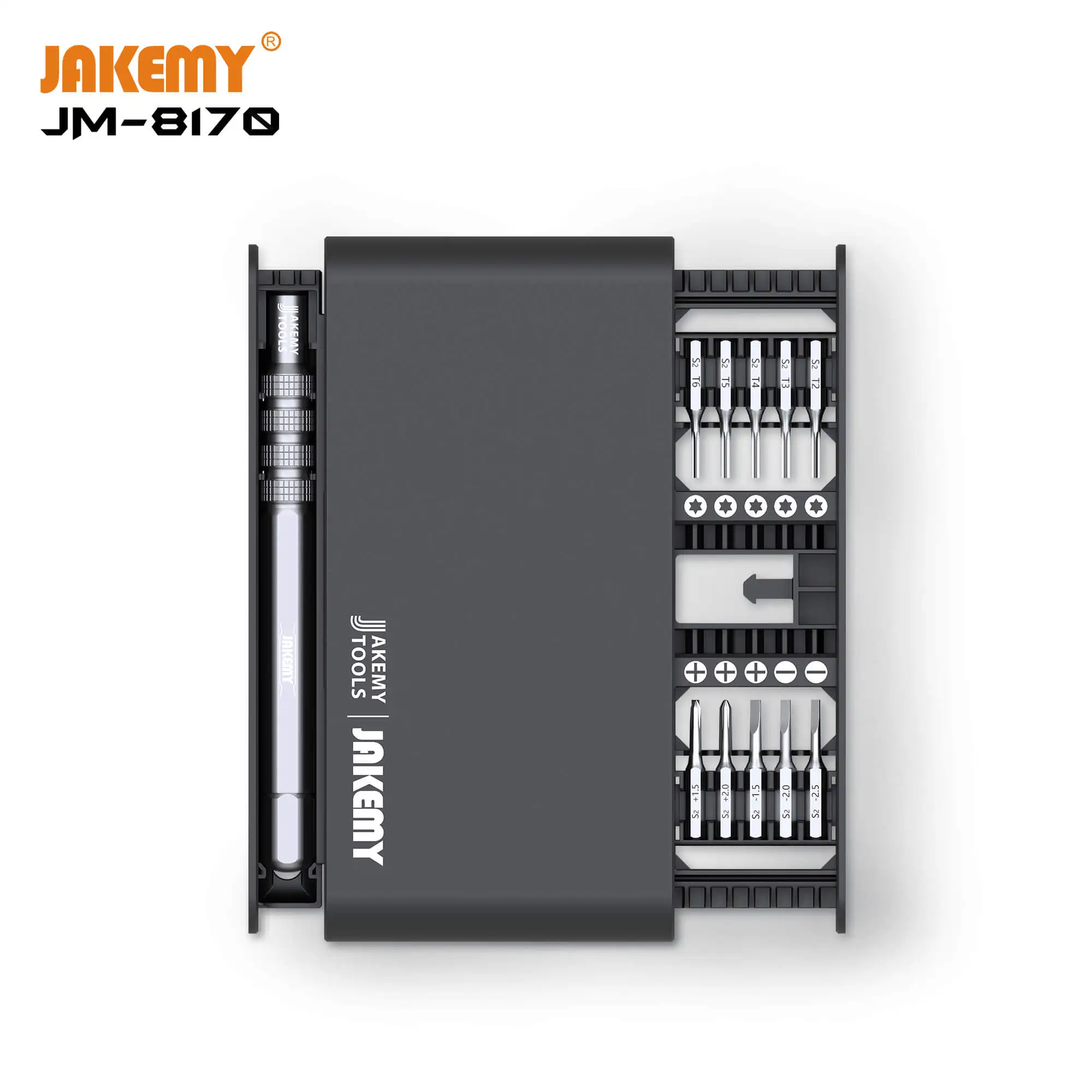 

JM-8170 Наборы инструментов для отверток, многофункциональные прецизионные магнитные биты, для ремонта компьютера IPhone, Samsung, Xiaomi