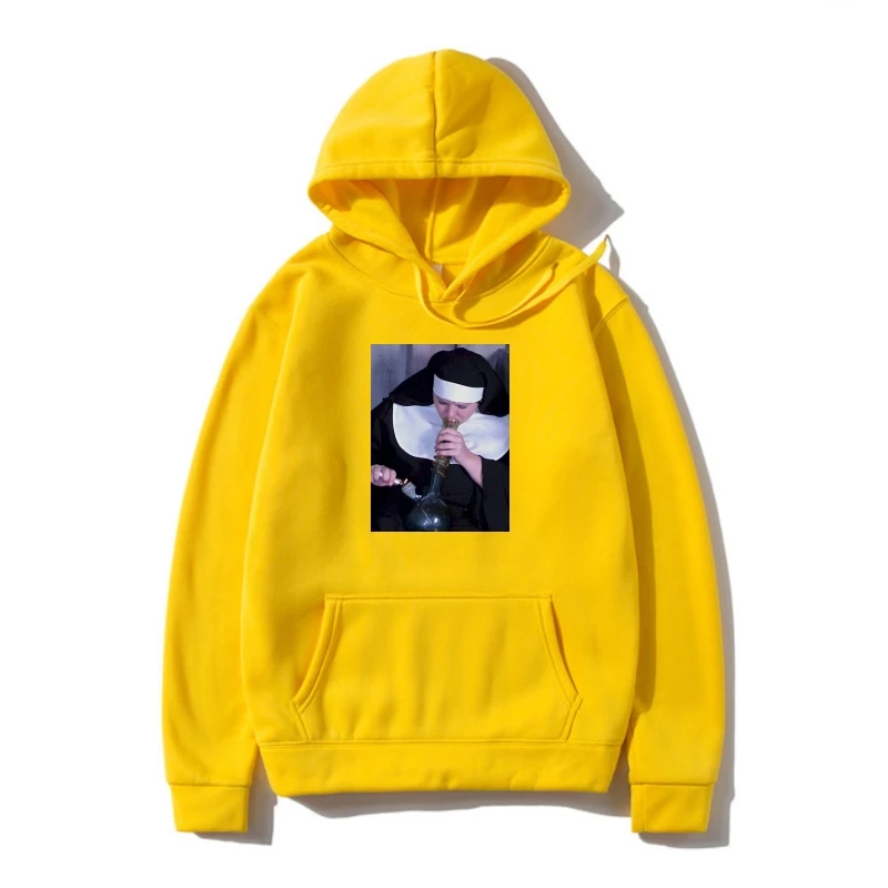 

Женская толстовка с капюшоном и надписью Nuns And & Bongs, забавная верхняя одежда для курения для мужчин и женщин, унисекс 1328, лето 2022, хип-хоп