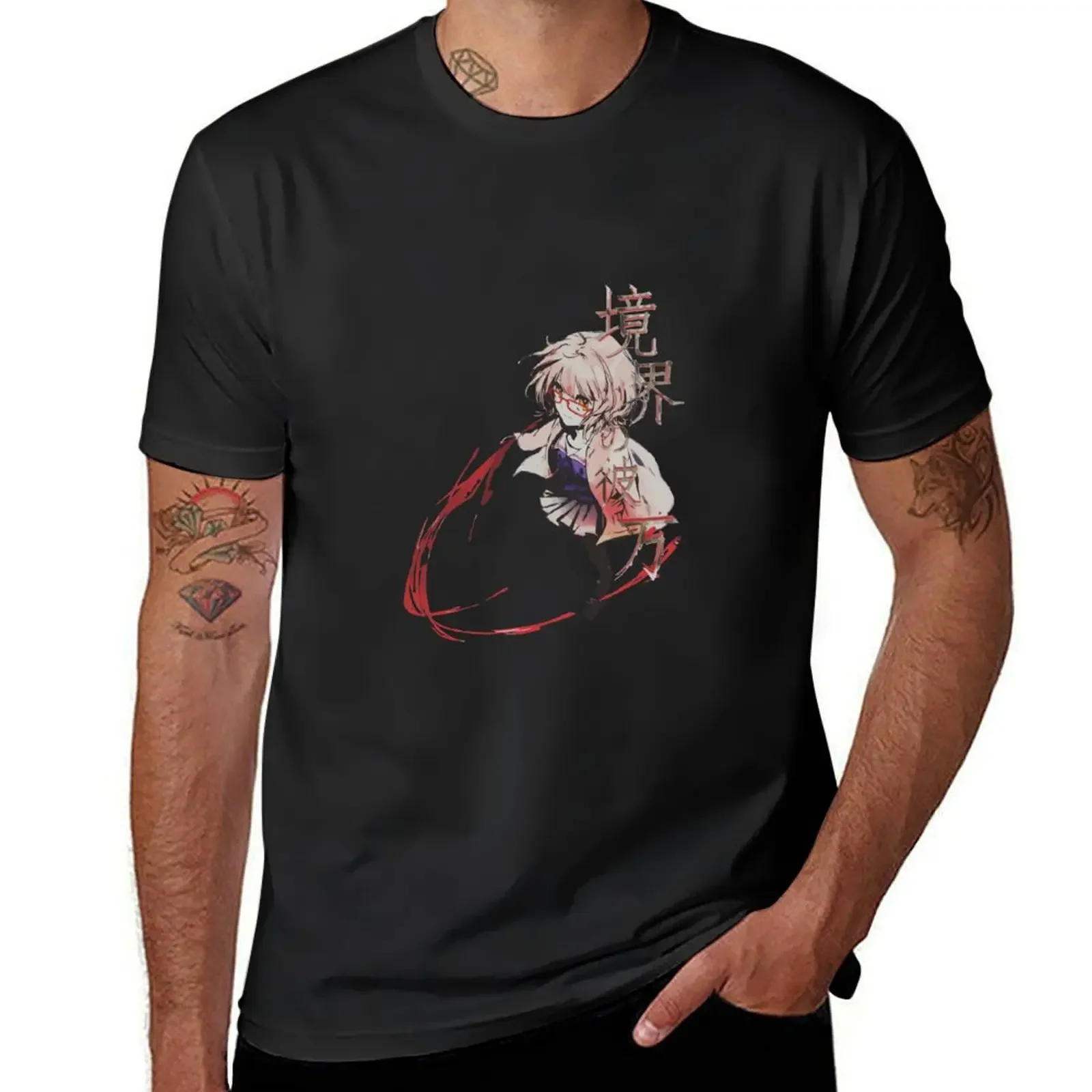 Летняя мужская футболка kyoukai no kanata merch летняя одежда