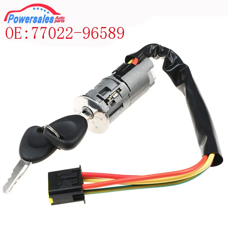 

7702296589, стартовый ключ зажигания автомобиля, замок для Renault Logan Dacia Sandero Clio 7701471098 7701471220 6601551102