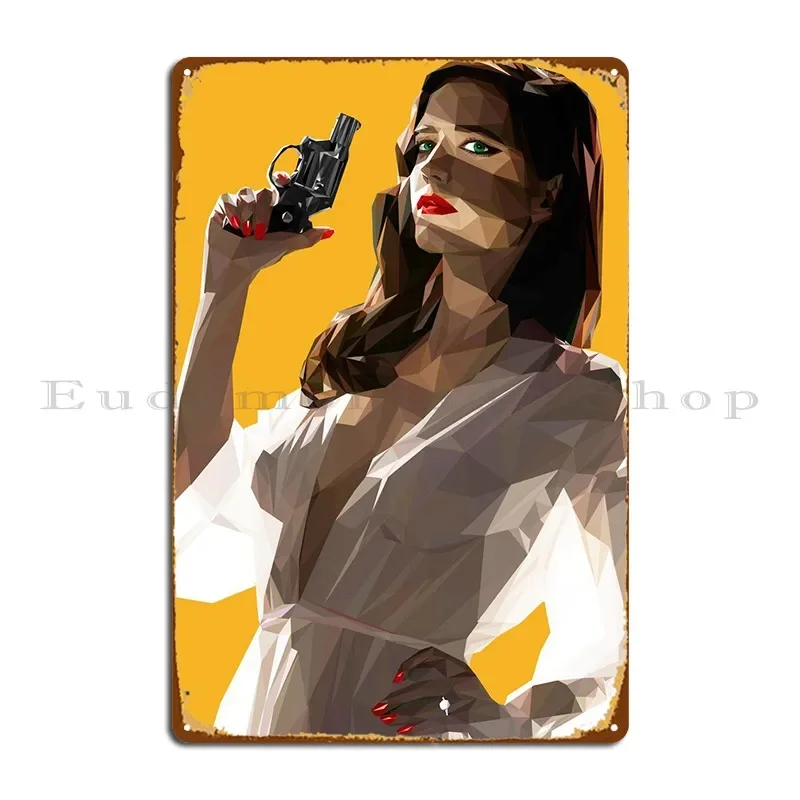 Фото Ava Lord Sin City металлическая вывеска живопись клизма кухонный персонаж настенная жестяная вывеска плакат №1