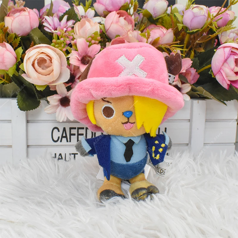 11 см аниме цельный плюшевый брелок игрушка Тони Чоппер Луффи кулон Мягкие