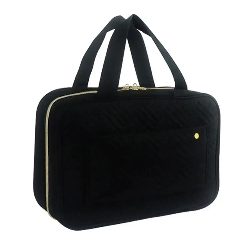 

Travel Makeup Bag Water-Resistant Big Makeup Bag Makeup Cosmetic Bag Travel Organizer For Home Business Trips Bathroom Camping