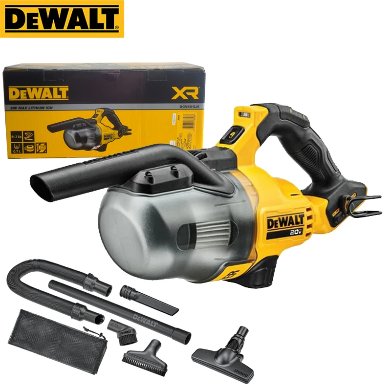 DEWALT 20V New Rechargeable Industrial Household Cordless Vacuum Cleaner DCV501LN High Power Car Vacuum Cleaners Dust Collector