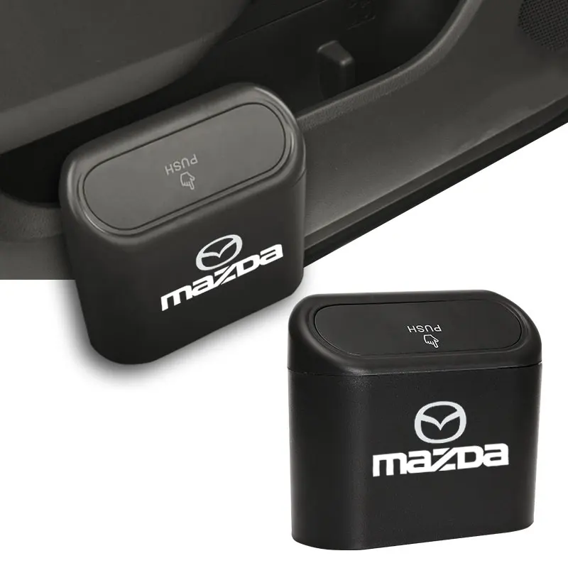 

Car Square Pressing Trash Bin Hanging Garbage Dust Case Auto Interior for Mazda 2 3 6 Atenza Axela Demio CX-5 CX5 CX-3 CX7 CX-9