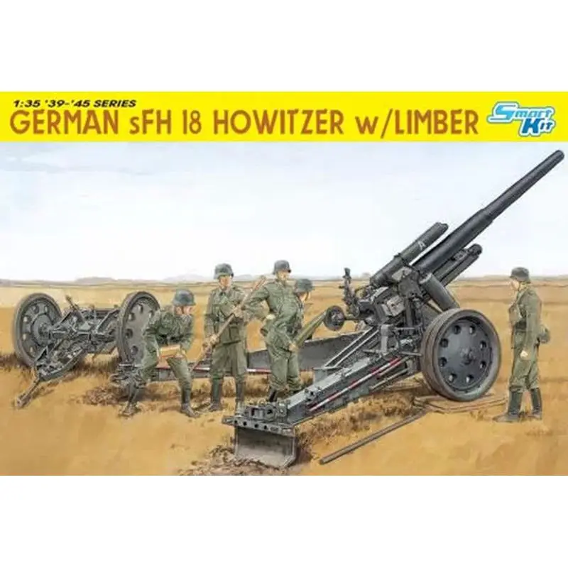 

DRAGON 6392 1/35 Немецкий sFH 18 Howiter w/Limber-масштаб модель комплект