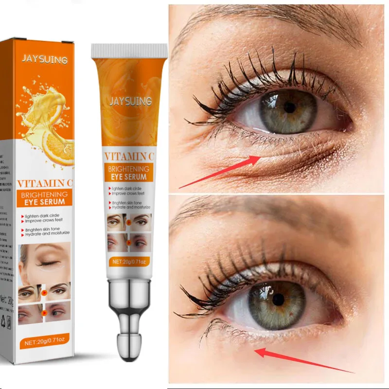 Vitamin C Remove Dark Circle Eye Serum Products Anti Wrinkle For Eye Skin Lifting Firming Fine Lines Anti-Aging Eye Bags Cream