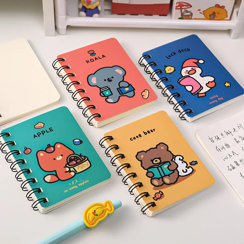 

Mini Loose-leaf Hand Book Notebook Diary Blank Notebooks Diaries Kawaii Student Notepad Planner School Office Supplies 8X105MM
